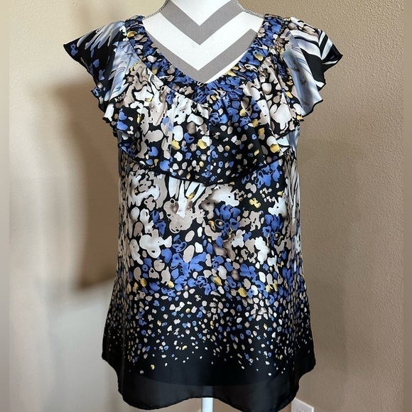 JADE Satin Printed Blouse, Size S - Picture 1 of 5